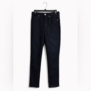 Express Super High Rise Slim Jeans Size 6 Dark Wash Tapered Ankle Denim